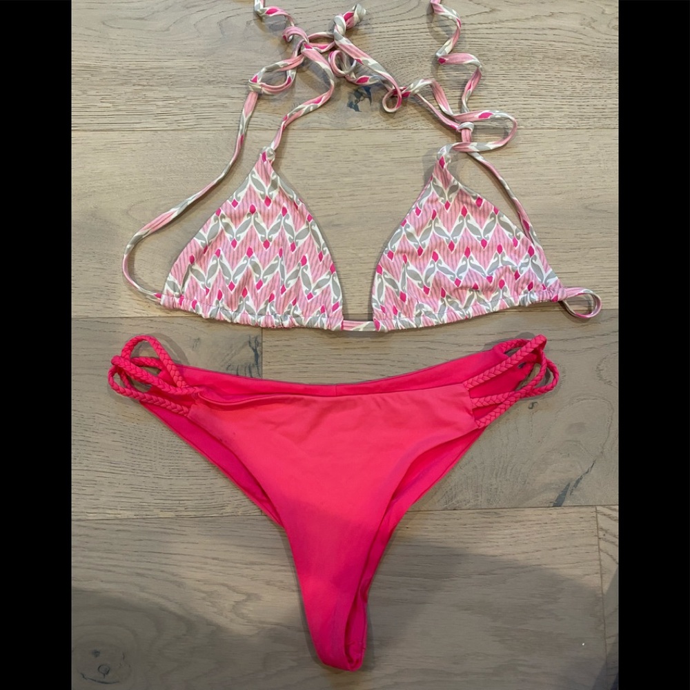Frankies Bikinis Pink Bikini